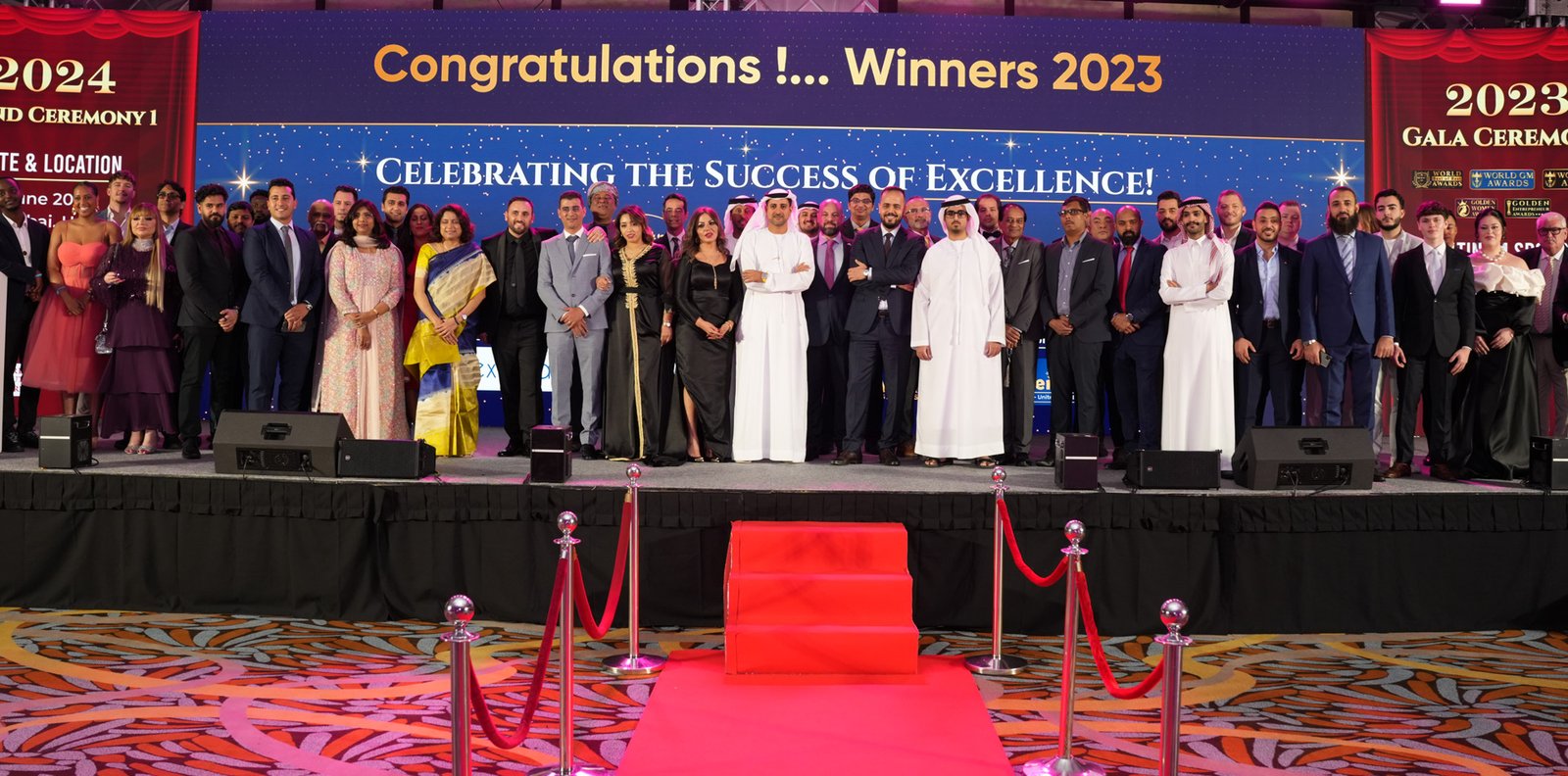Recipients celebrating recognition